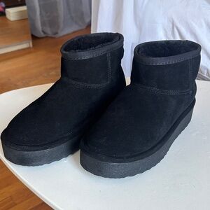 Steve Madden Black Ankle Booties